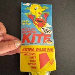 Spectra Star 1992 Vintage Sesame Street Elmo Big Bird Diamond Kite